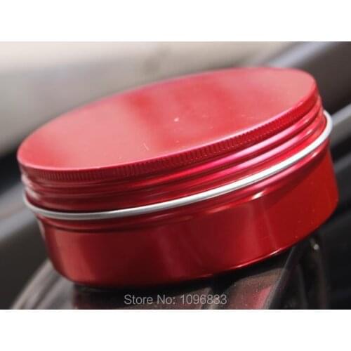 150g 150ml Red Aluminum Jar Packing Tins Cans Metal Cream Jar Aroma Essential Oil Metal Pot Cosmetic Aluminium Jar, 24pcs/lot