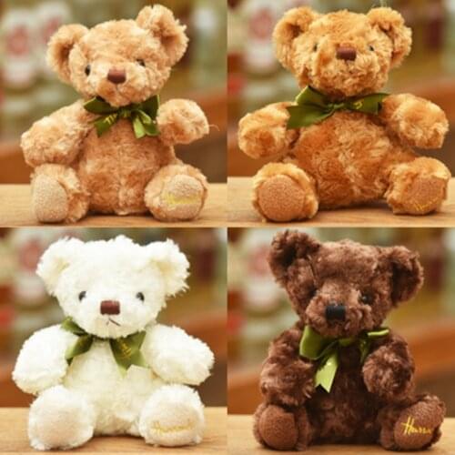 20cm Hug Teddy Bear stuffed Plush Cloth Soft Dolls Wedding Celebration Toys for Girls Teens