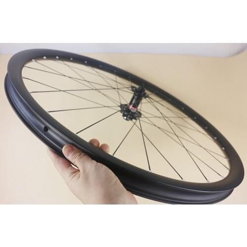 29" 27.5" 650B mtb bike front wheel 35mm x 28mm 24 28 32 36 holes customize for XC AM DH 3.5mm offset Asymmetry carbon wheel