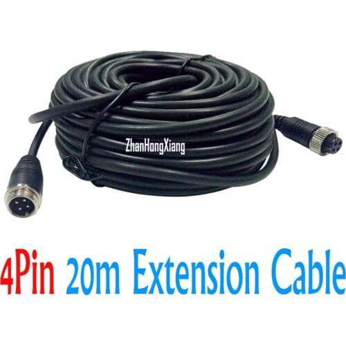 5M/10M/15M/20M 4 pin Aviation Vehicle Rear View Camera Extension cable 4-Pin Aviation Video Cable backup camera wire