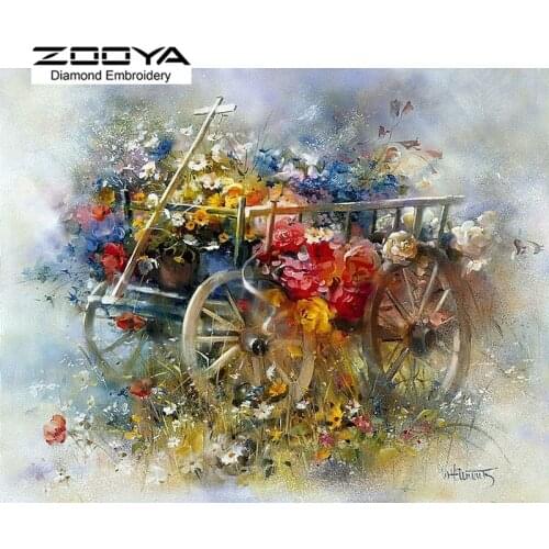 Zooya 5D DIY Diamond Painting Full Square Sales Diamond Embroidery Flowers Diamond Mosaic Cross Stitch Home Decoration BJ1272