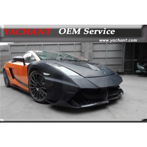 Car-Styling FRP Fiber Glass Bodykits Front Bumper Fit For 2003-2007 Gallardo YC Design Style Front Bumper