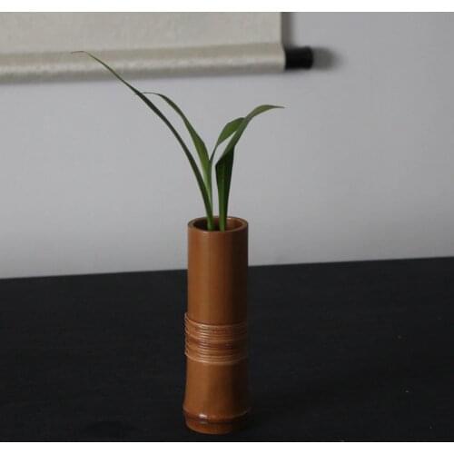 Handmade Bamboo Flower Vase For Home Wedding Decoration Plant Paint High Quality Vase Gift Crafts Basket