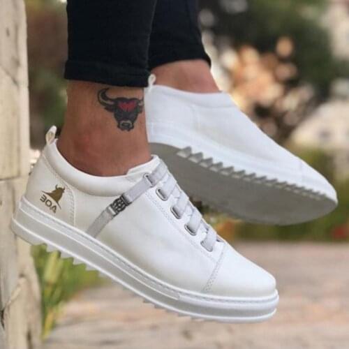 BA0111 Fitted Casual Base White Sneakers Men 'S Sports Shoes Sports Ideal For Stylish Design Game Running Turkish Goods Cheap Fiat