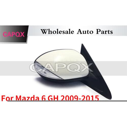 CAPQX 8Pin Side Rear view mirror For Mazda 6 GH 2009 2010 2011 2012 2013 2014 2015 Outside Rearview mirror with Electric Folding
