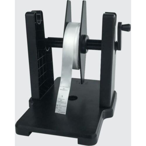 Manually Operated Label Rewinder Bar Code Printer Paper Holder