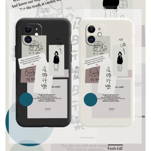 Study Well Phone Case For iPhone 12 Pro Max 11 X XS XR XSMAX SE2020 8 8Plus 7 7Plus 6 6S Plus Liquid Silicone Cover