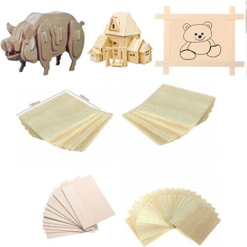 Balsa Wood Sheet Balsa Plywood Multi Size 1/1.5/2/3/4/5/6/8 mm Thickness For Airplane Boat Model Sand Table DIY