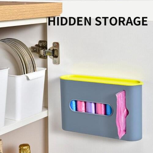Home Life Wall Hanging Kitchen Garbage Bag Storage Rack Kitchen Bathroom Plastic Bag Container Organizer Shoe Cover Storage Box
