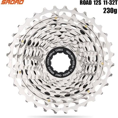 SROAD12 speed Road Bike Cassette 12Speed cassette CNC Freeewheel fits Shimano Super Light CNC 230g Bike casstte 12S Cassette