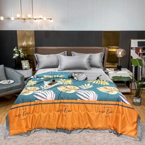 Nordic Summer Quilt Fashion Bedspread Blanket Thin Comforter Soft Bed Cover Single Twin Full Queen Quilting Luxury Bedclothes