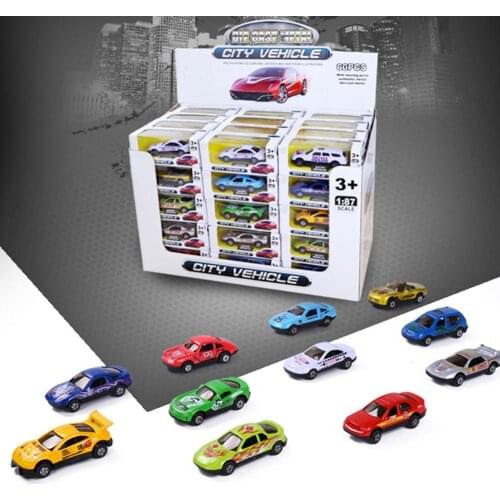 Random Color Mini Simulation Car Model Toys Children Kids Cartoon Car Toy Gift