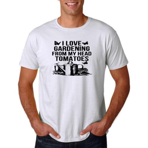 T-shirt Homme 2019 New Cartoon I love gardening Black T shirt ideas Summer The New Fashion For Short Sleeve T-shirts