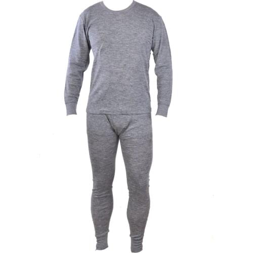 Mens male 100% Pure Merino Wool Winter Base Layer Thermal Warm Breathable Lightweight underwear Top and pants Set Woolmark
