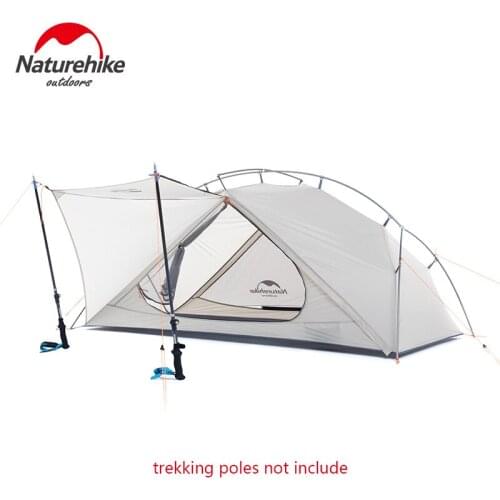 Naturehike Outdoor Ultra-light Single Tent Camping 15D Nylon Double Y-shape Waterproof Portable Aluminum Single-layer Tent