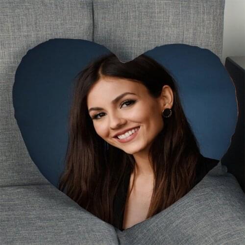 Victoria Justice Actor Singer Pillow Slips Heart Shape Pillow Covers Bedding Comfortable Cushion/Sofa/Home/Car Pillow Cases