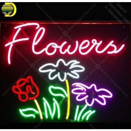 Neon Sign flowers Neon Bulb sign handcraft restaurant Display Beer neon signboard Decorate beauty Hotel light anuncio luminos