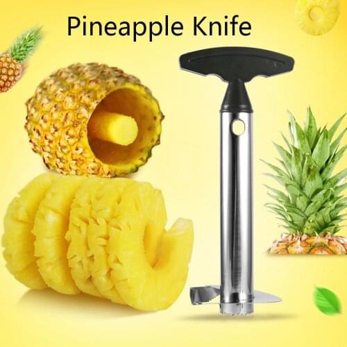 Hot Fruit Vegetable Knife Stainless Steel Gadget Kitchen Accessories Tools Pineapple Peeler Spiralizer Cutter Core Peel Slicer