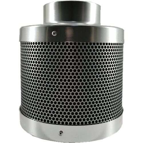 4 Inch Carbon Filter Air Purifier with Pre-filter for Inline Fan Hydroponics Green Indoor Gardening Grow Tent Ventilation 100mm