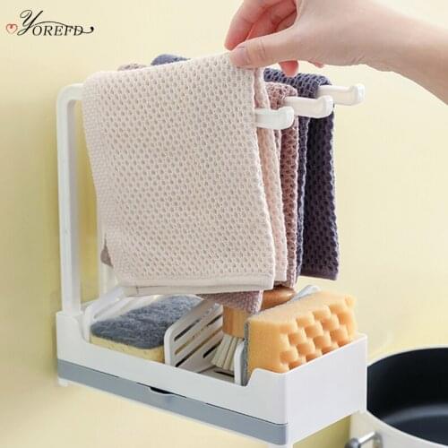 OYOREFD Multi-function Desktop Sink Organizer Kitchen Sink Sponge Holder Drain Drying Rack Multilayer Sink Accessories Holder