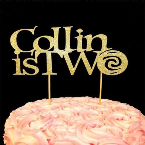 Personalized Moana cake topper, Moana birthday cake topper, Moana 2nd birthday cake topper, Moana first birthday cake topper