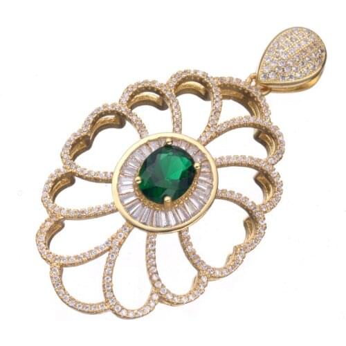 Supplies for jewelry Crystal Pendant Connector Fit Pearl Jewelry Findings Micro Pave Crafts Vintage Big Charms Bijoux Berloques