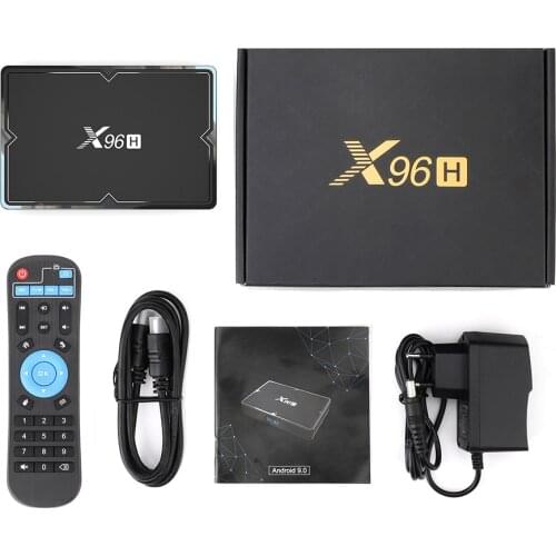 X96H Android TV BOX Android 9.0 Smart TV BOX 4GB 64G Quad Core Dual Wifi 4K Android TV Box Set Top Box Media Player