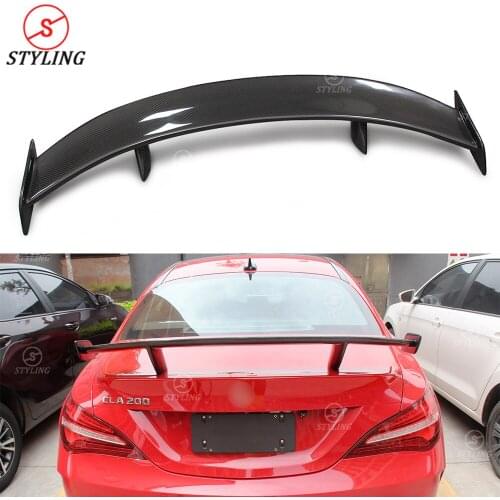 CLA Carbon Fiber Spoiler wing GT Style For Mercedes-benz CLA45 CLA250 W117 Rear trunk roof spoiler 2013 2014 2015 2016 2017 2018