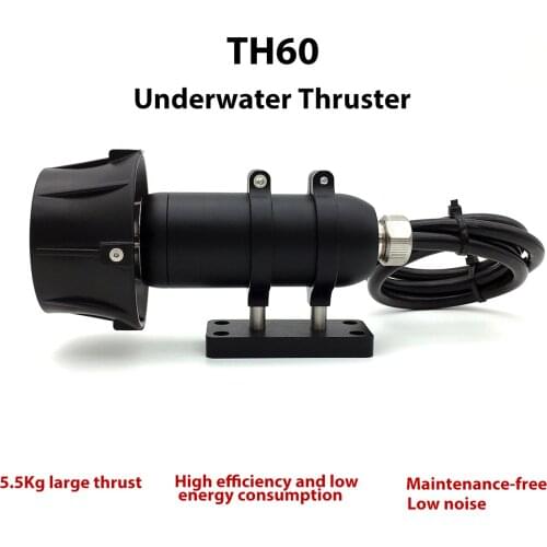 TH60 380W Underwater Thruster Brushless Motor 4 Blade Propeller Propulsion Parts For ROV/AUV USV SUP/SURFBOARD Bait Tug Boat