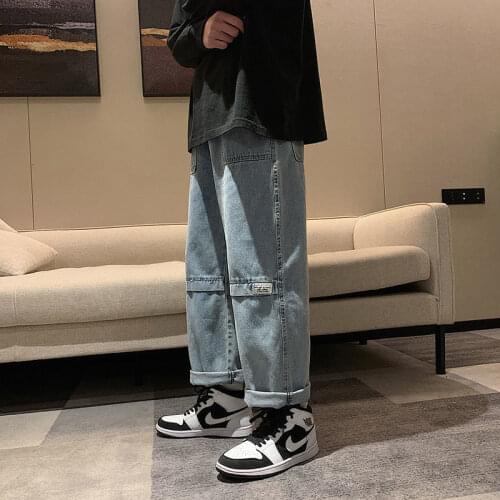 WLWFYWLT Men's Wide Leg Jeans