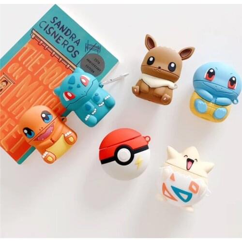 Pokemon airpods protect cover Pikachu cartoon apple second and third generat bluetooth headset cover cute elf birthday gift toy