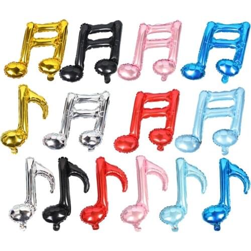 10pcs Single Double Musical Note Foil Balloon Helium Balloons Valentines Day Propose Wedding Birthday Party Decor Photo Suppy
