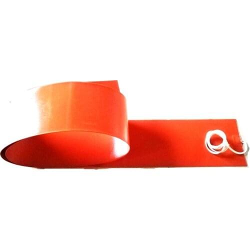 220V 600W 150*2000*1.5mm silicone band heater for machine 1000mm lead wire