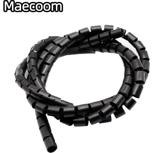3D Printer RepRap spiral Wrapping Cable casing Flame retardant 2M Length ID 8mm Cable Sleeves Winding pipe wrapping band