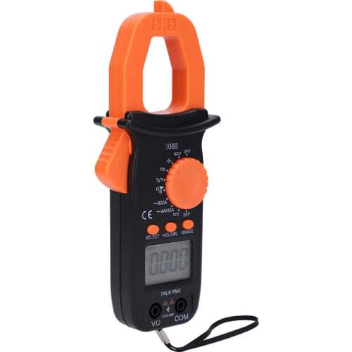 606B Digital Handheld Clamp Multimeter AC/DC Voltage Resistance Tester Meter 4000 Counts