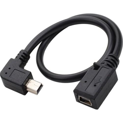90 Degree 4 angle mini USB Female to Mini B 5 Pin Male cable Adapter