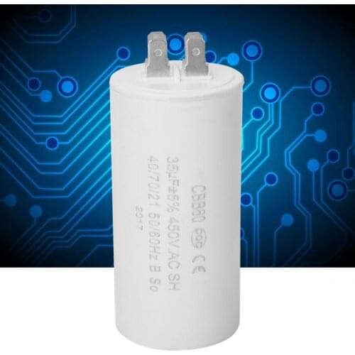 CBB60 4 Pin Motor Running Start Capacitor 450V 35uf ESR 0.2 for Appliance Eco-friendly