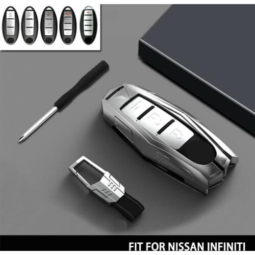 Zinc Alloy Car Key Case Cover Shell for Nissan Qashqai J10 J11 X-Trail T31 T32 Kicks Tiida Pathfinder Murano Note Juke