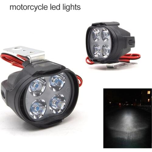 Huiermeimi Motorcycle Headlight work lamp 12V 6500K White 4/6/9/18 LED Car Headlamp waterproof Moto Fog Lights Spotlight DRL