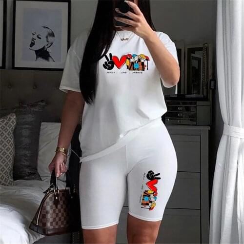 Cute Two-piece Set Friends Inspired Women T-shirt and Shorts Set Friends Central Perk Printed Sexy Tops Casual Jogger Tracksuit