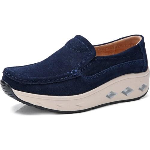 Spring and Autumn Large Size Rocking New Muffin Shoes Thick Bottom Versatile Casual Shoes Comfortable Sports Womens Shoes