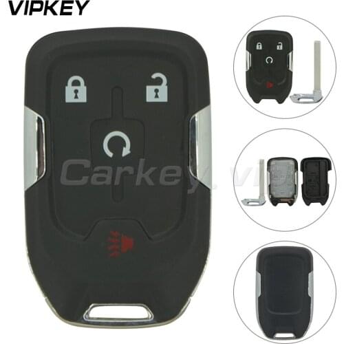 Remotekey HYQ1EA 4 button for Chevrolet Suburban Tahoe 2015 Replacement smart car key shell case