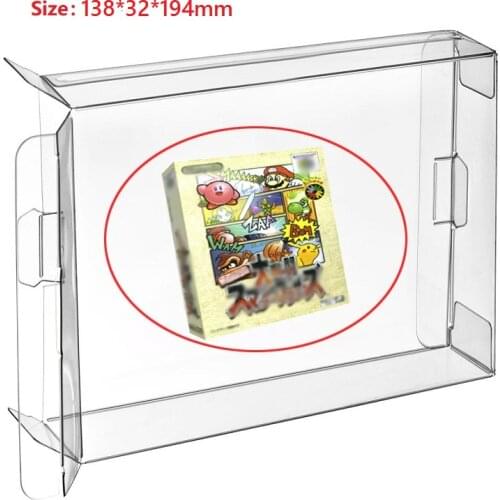 Ruitroliker 10Pcs Clear Box Case Sleeve CIB Protector for N64 Games Cartridge Box Japan version