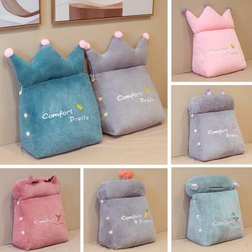 Comfort Soft Bed Rest Reading Pillow Big Wedge Adult Backrest Lounge Sofa Cushion Back Support Pillow For Bed Sitting