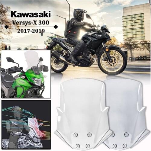 Injection Windscreen For Kawasaki Versys X300 X 300 Versys-X 300 2017 2018 2019 Flyscreen Windshield Wind Deflector Moto Parts