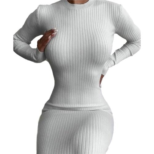 Модные трикотажные платья Xingqing China At AliExpress