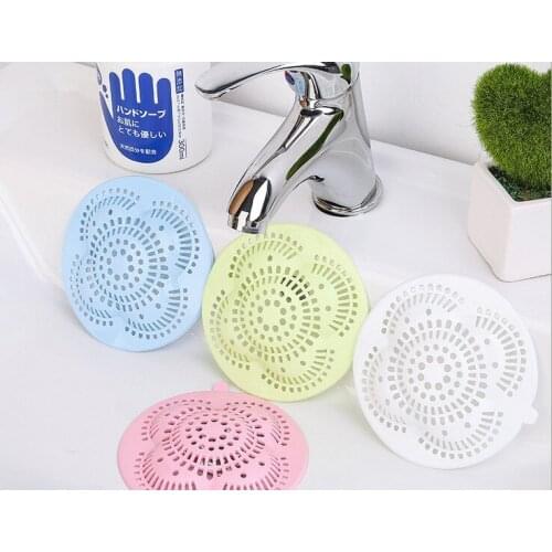 1PC Kitchen Silicone Tools Sewer Drain Fruits Vegetables Hair Colanders & Strainers Multi-Purpose Bathroom Sink Filter OK 0531