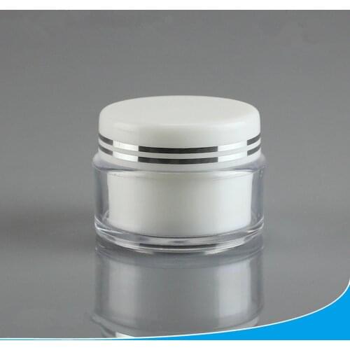 10/20/30pcs 30g Round Plastic Refillable Ointment Bottles Empty Cosmetic Jar Pot Eye Shadow Face Cream Container