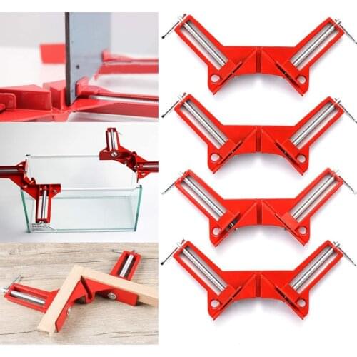4pcs 90 Degree Angle Clamp Right Angle Woodworking Tool Picture Frame Glass Corner Clamp Holder Withstand Higher Intensity Force