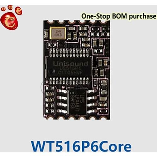 5pcs WT516P6Core Recommend Offline Voice Module Custom Voice Command/Serial IOT Single Mac Original new